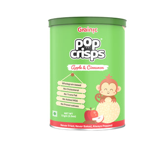 PopCrisps- Assorted Popped Rice Crisps I Apple & Cinnamon/Salted Caramel/Buttery Chocolate Pack of 3