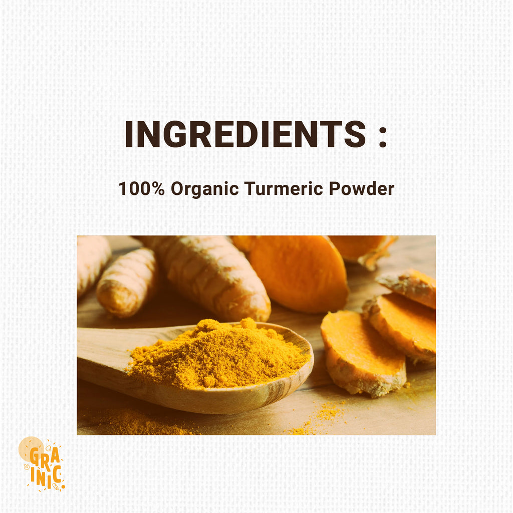 Buy 100 Organic Lakadong Turmeric Powder Online Grainic