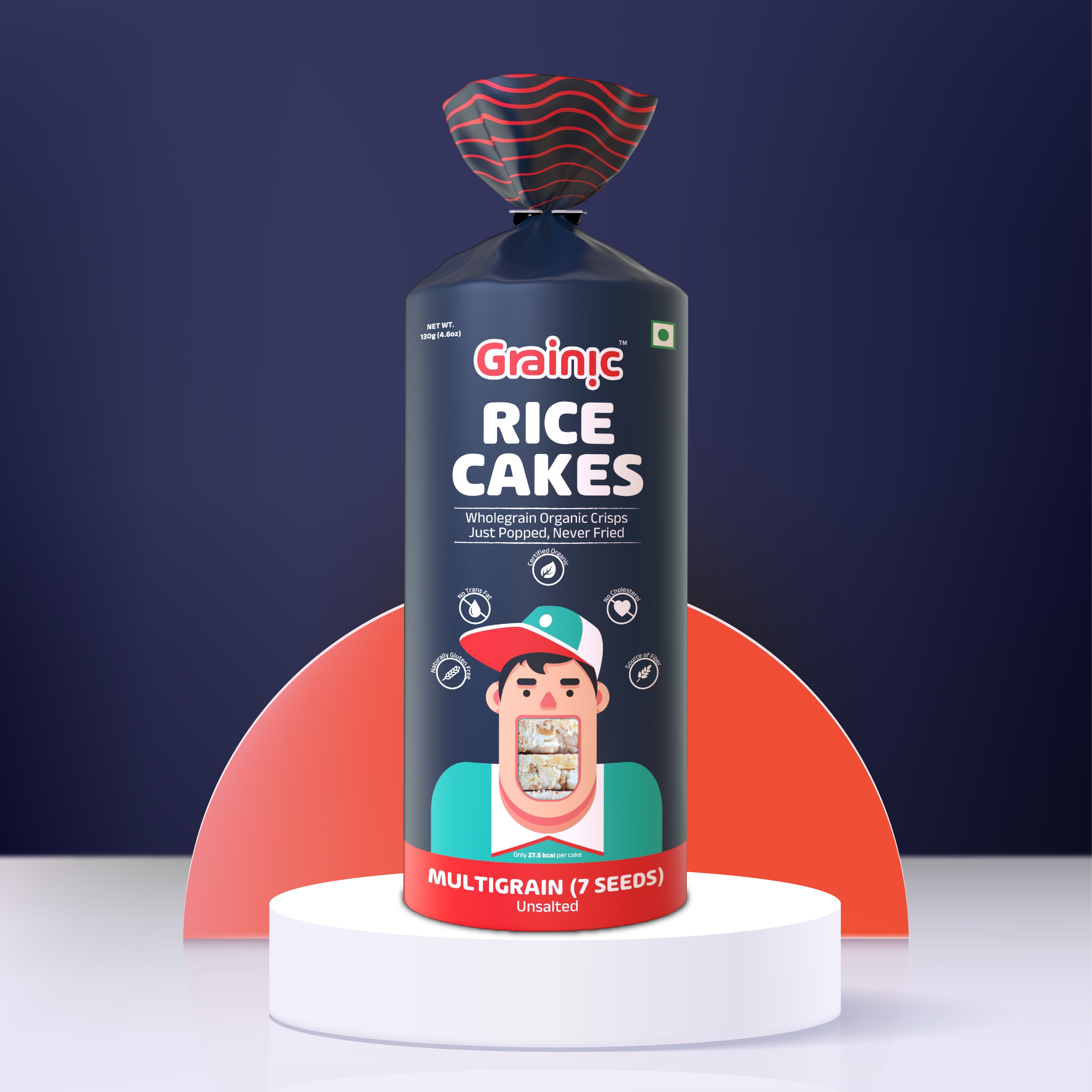 Multigrain Rice With Seeds Organic Multigrain (7 Seeds) Brown Rice Cakes Online – Grainic