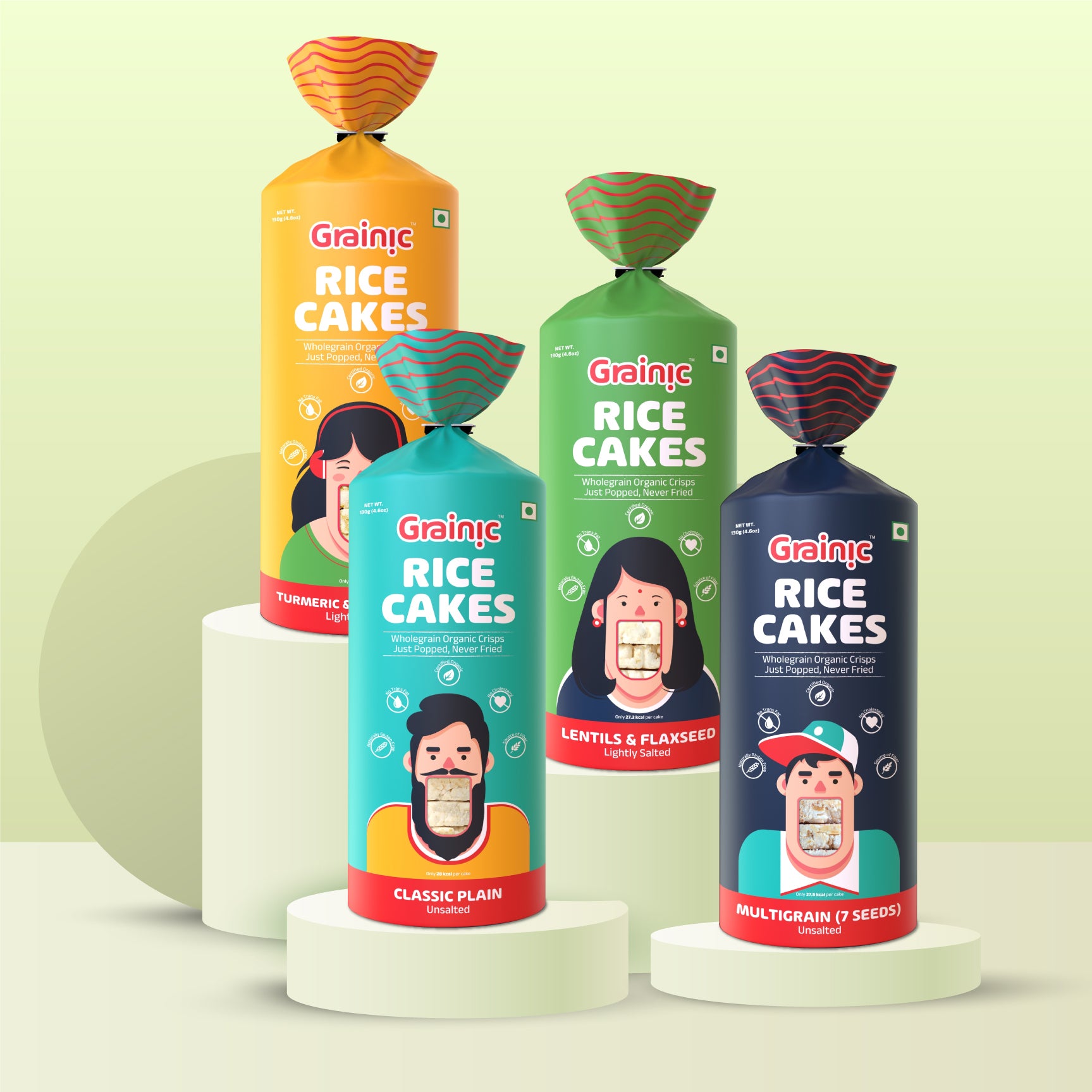 Shop Rice Cake 4 in 1 Saver Pack - Buy Organic Rice Cake Online – Grainic